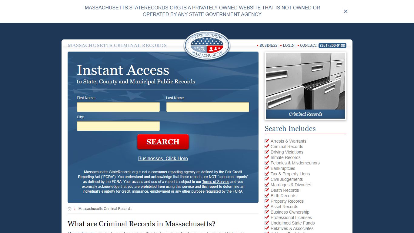 Massachusetts Criminal Records | StateRecords.org